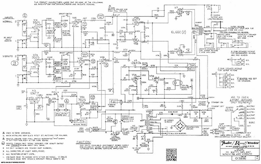 fender ultralinear pro Schematic