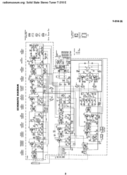 GE Solid State Stereo Tuner T-210 E Schematic