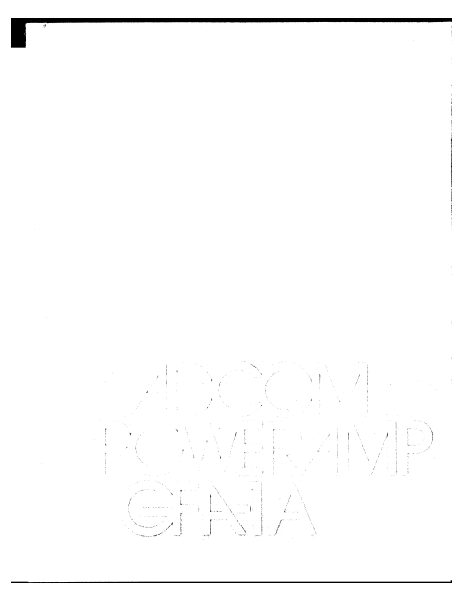 ADCOM GFA-1A Owner's Manual