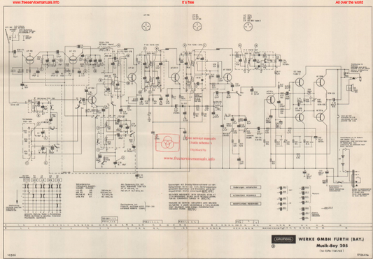 GRUNDIG Music-Boy 205 Schematic
