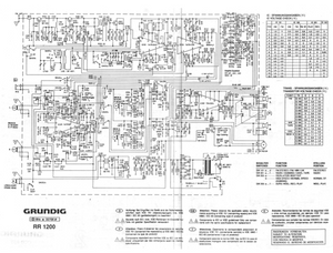 GRUNDIG Model RR 1200 Schematic