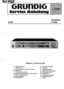 GRUNDIG Verstarker V 7000 Schematics