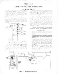 Hallicrafters Model HA-9 CB-3A Instruction Manual