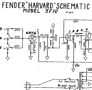 Fender Harvard 5F10 Schematics