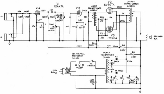 FENDER Music Master Bass Schematic