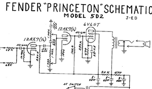 Fender Princeton 5D2 Schematics
