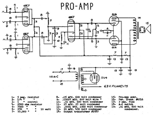 FENDER Pro-Amp 5B5 Schematic