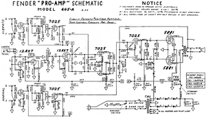 FENDER Pro-Amp 6G5A Schematic