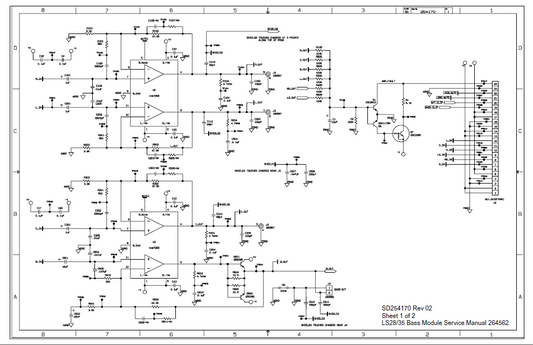 BOSE SD254170 Sheet1 Bass Module Schematic