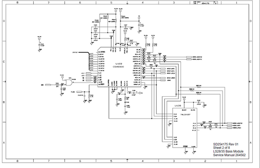 BOSE SD254175 Sheet2 Bass Module Schematic