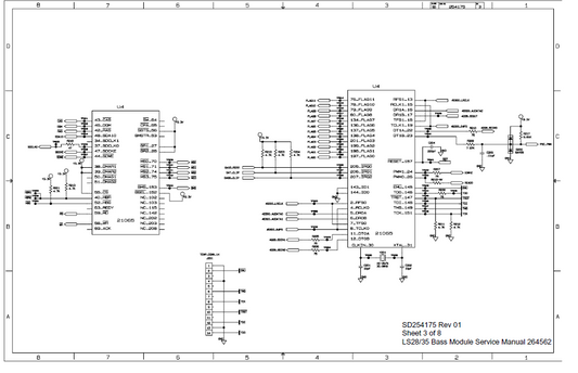 BOSE SD254175 Sheet3 Bass Module Schematic