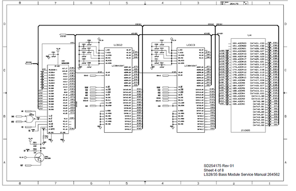 BOSE SD254175 Sheet4 Bass Module Schematic