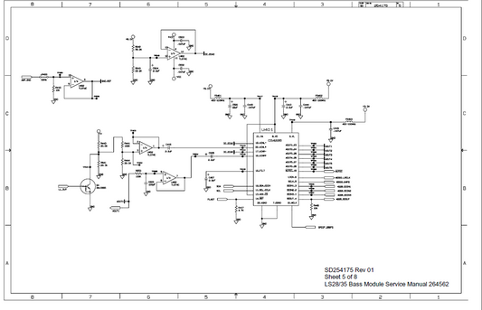 BOSE SD254175 Sheet5 Bass Module Schematic