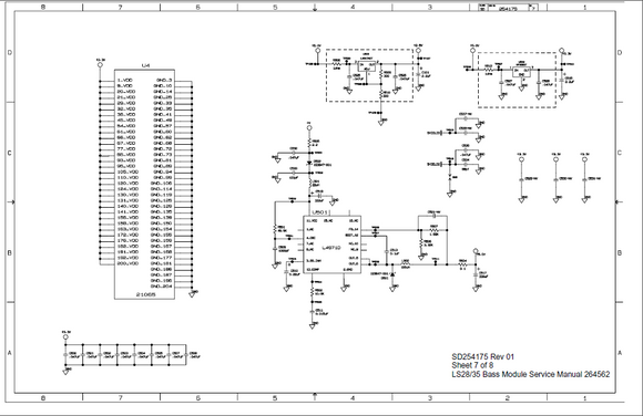 BOSE SD254175 Sheet7 Bass Module Schematic