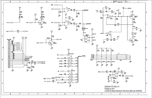 BOSE SD254175 Sheet8 Bass Module Schematic