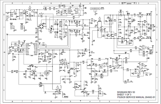 BOSE SD266459 Sheet1 Bass Module Schematic