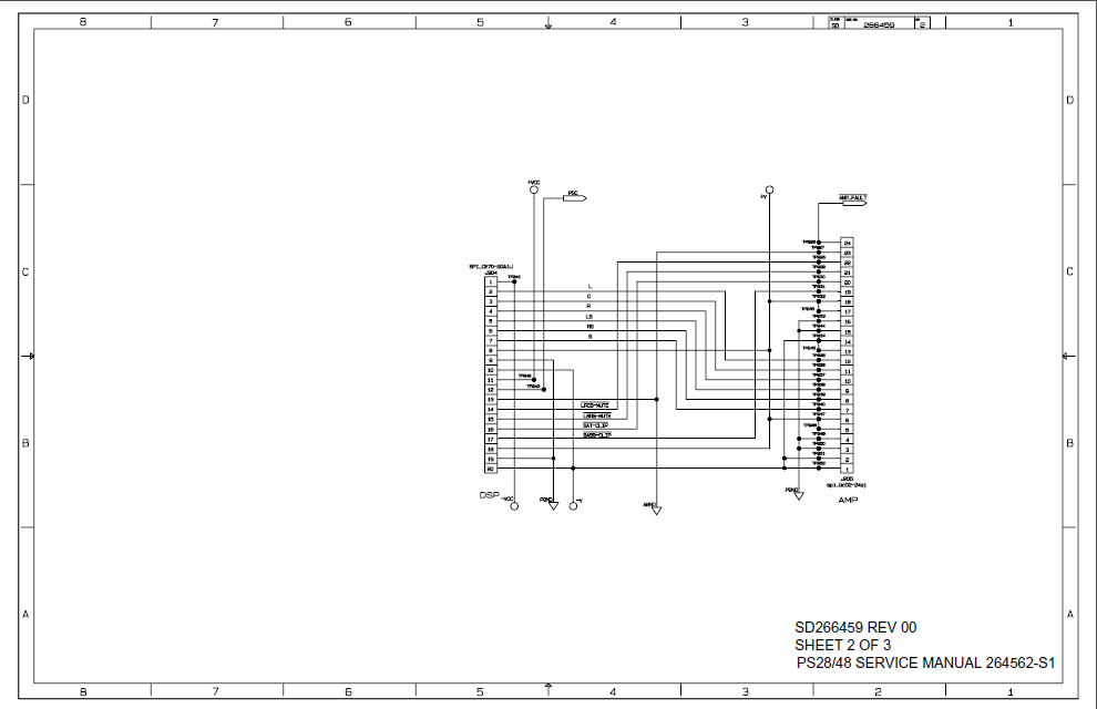 BOSE SD266459 Sheet2 Bass Module Schematic