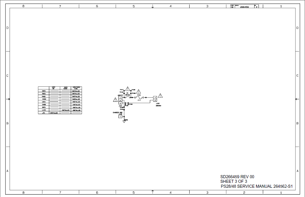 BOSE SD266459 Sheet3 Bass Module Schematic