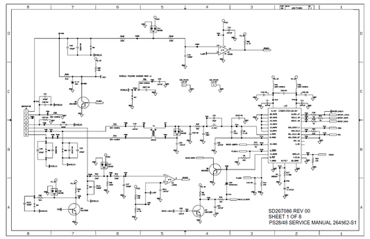 BOSE SD267086 Sheet1 Bass Module Schematic