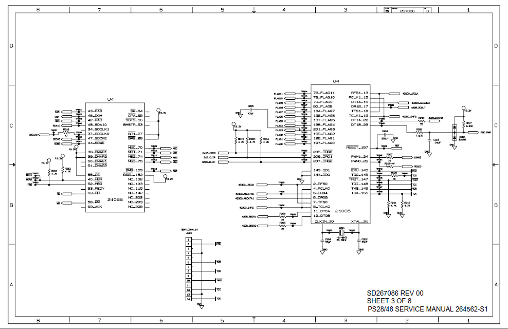 BOSE SD267086 Sheet3 Bass Module Schematic