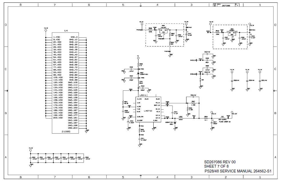 BOSE SD267086 Sheet7 Bass Module Schematic