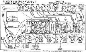 FENDER Super-Amp 6G4A Layout