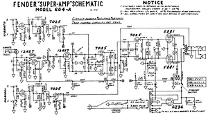 FENDER Super-Amp 6G4A Schematic