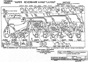 FENDER Super Reverb AA1069 Layout
