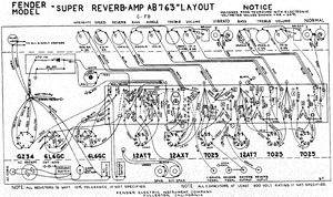 FENDER Super Reverb AB763 Layout