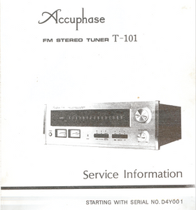 Accuphase T-101 Service Manual