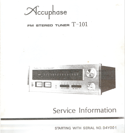 Accuphase T-101 Service Manual