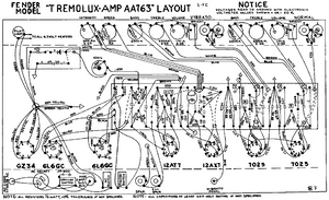 FENDER Tremolux-Amp AA763 Layout