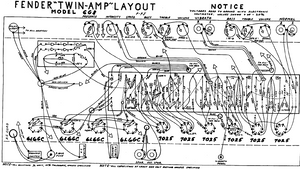 FENDER Twin-Amp 6G8 Layout