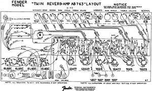 FENDER Twin Reverb AB763 Layout