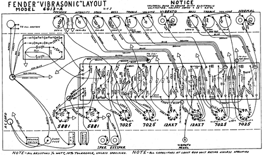 FENDER Vibarsonic 6G13-A Layout