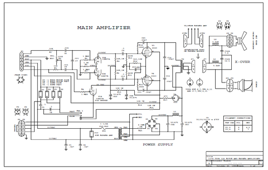 FENDER Vibratone 122mna Schematic