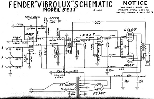 FENDER Vibrolux 5E11 Schematic