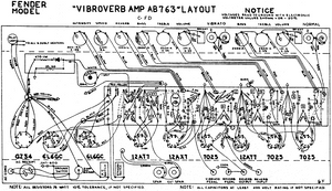 FENDER Vibroverb-Amp AB763 Layout
