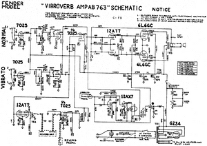 FENDER Vibroverb-Amp AB763 Schematic